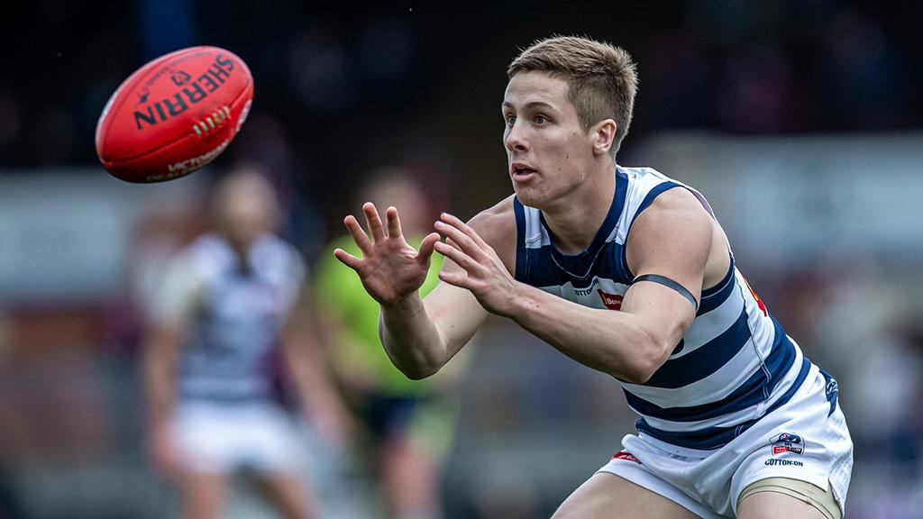 2019_08_23_VFL_HERO.jpg Lachie Fogarty has been named to return against the Bombers on Sunday. - Geelong Cats